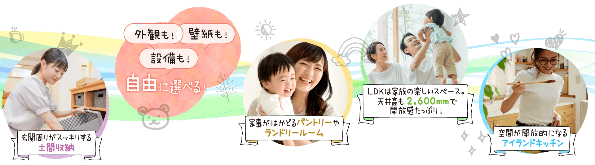 自由に選べる！